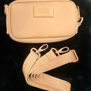 Dagne Dover  Mara Phone Sling Neoprene Crossbody Camel